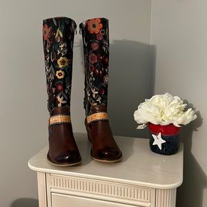 Tapestry Style Boots